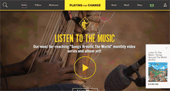 Desktop Screenshot of playingforchange.com